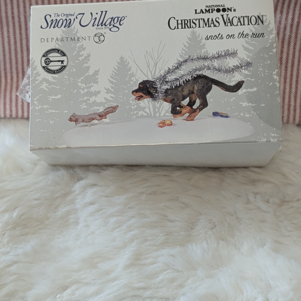 Department 56 Snow Village Christmas Vacation" Snots On The Run"Figurine